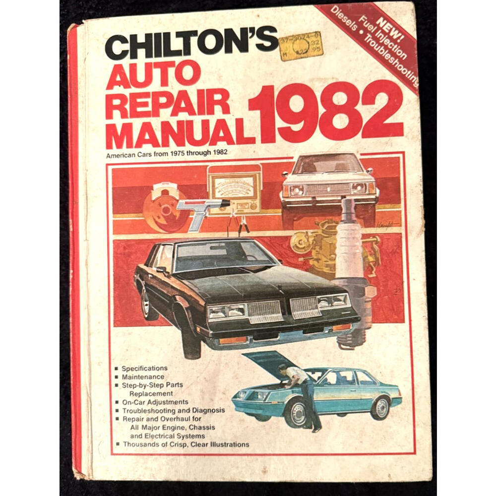 Chiltons Auto Repair Manual 1982, American Cars 1975-1982, Vintage, Collectible